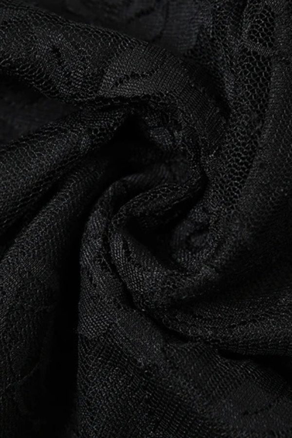 Lace Sheer Mini Dress