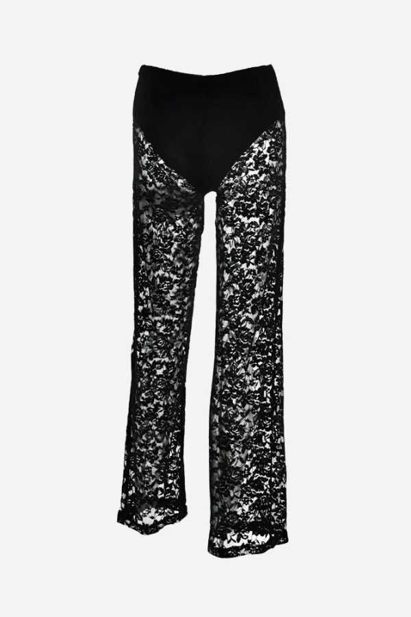 Lace Sheer Pants