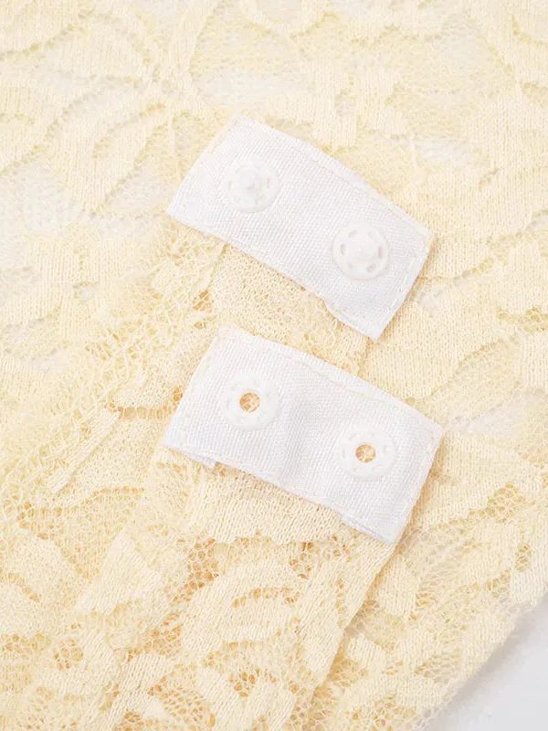 Lace Top & Bodysuit Two Piece Set