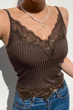 Lace Trim Cami Top