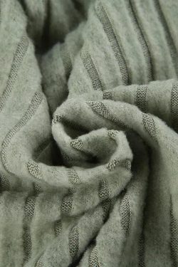 Lace Trim Slit Plush Top