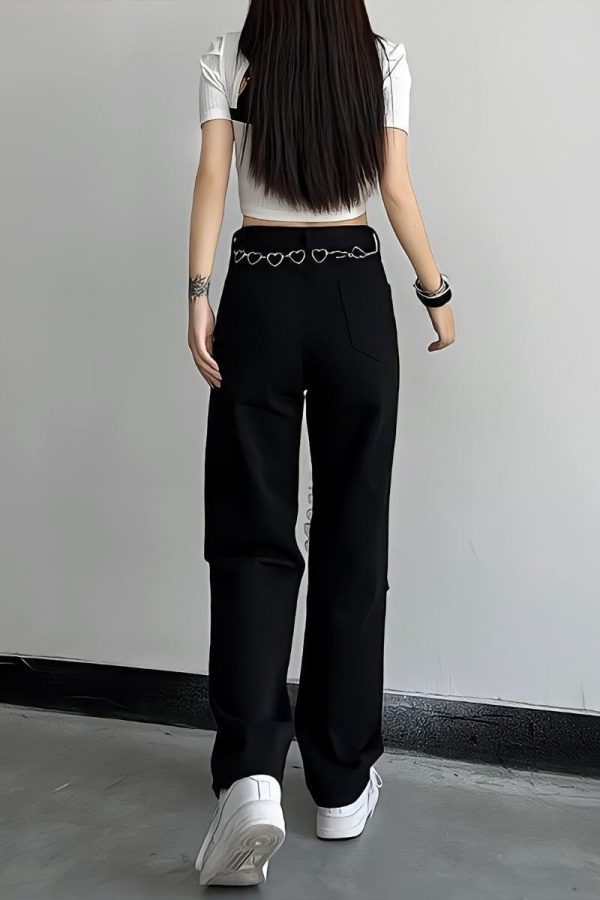 Lace Up Knee Washed Jeans