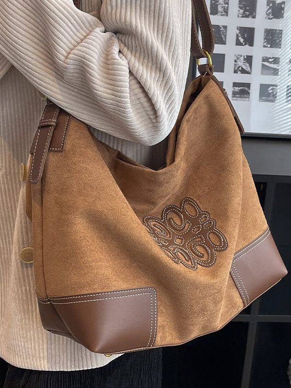 Large Capacity 2025 New Deer Fur Versatile Shoulder Bag