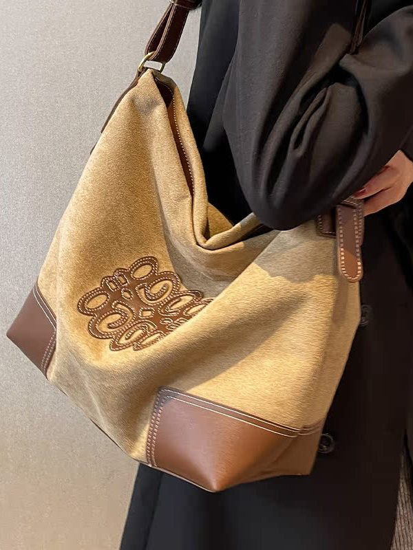 Large Capacity 2025 New Deer Fur Versatile Shoulder Bag