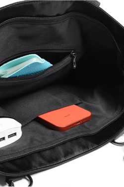 Large Capacity Black Badge Ita Bag Tote Bag