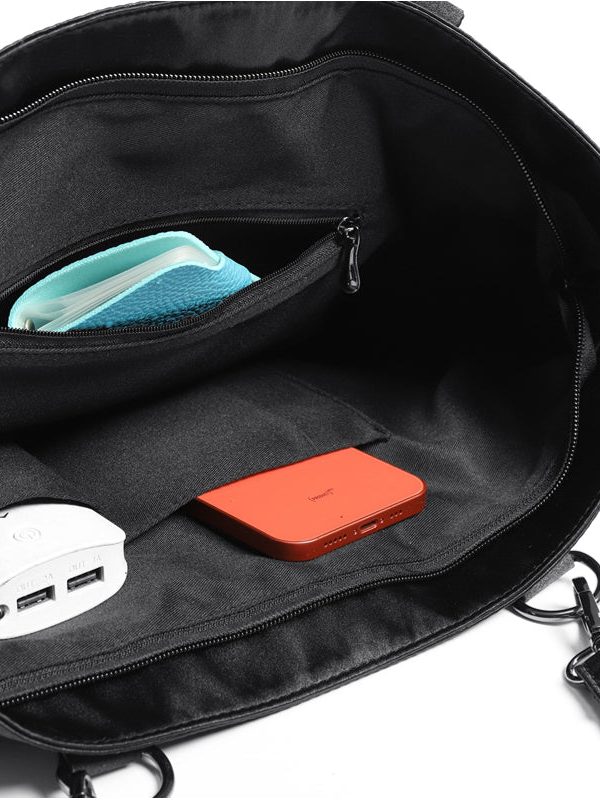 Large Capacity Black Badge Ita Bag Tote Bag