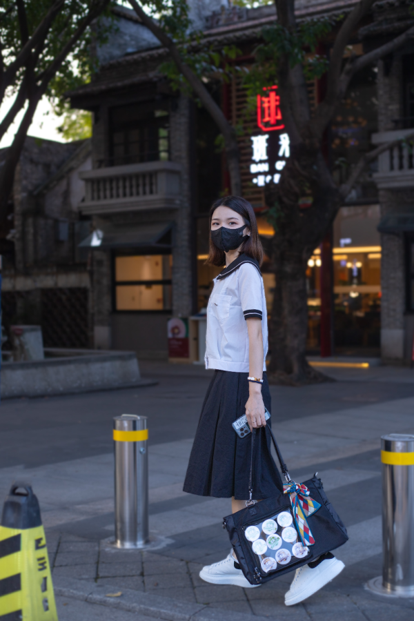 Large Capacity Black Badge Ita Bag Tote Bag