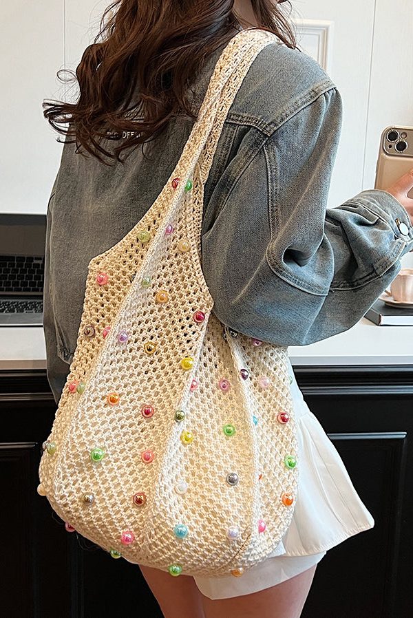 Large Capacity New Beige Versatile Satchel Bag Handbag