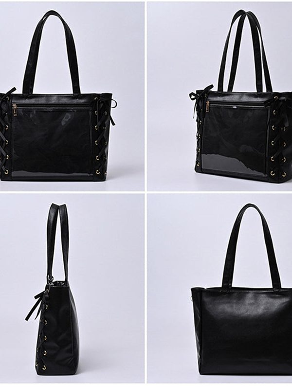 Large Capacity Ribbon Bow Ita Tote Bag