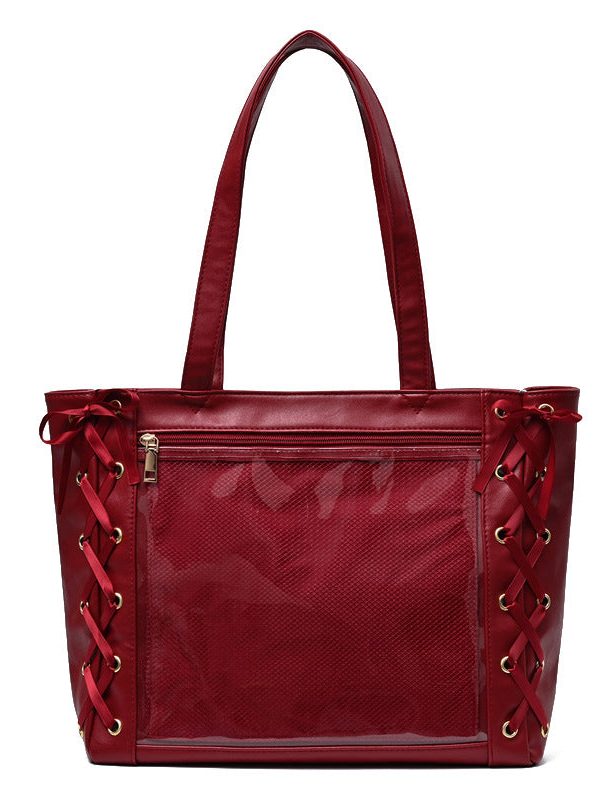 Large Capacity Ribbon Bow Ita Tote Bag