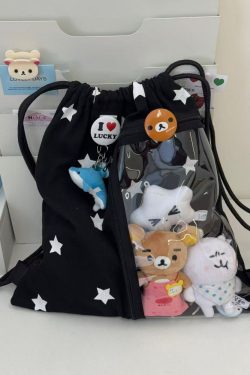 Large-Capacity Star Drawstring Ita Bag