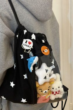 Large-Capacity Star Drawstring Ita Bag