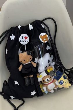 Large-Capacity Star Drawstring Ita Bag
