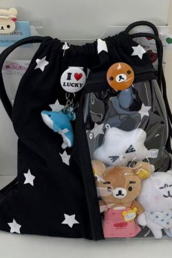 Large-Capacity Star Drawstring Ita Bag