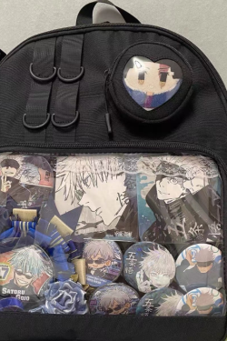 Large Lolita Double Clear Windows Kawaii Anime Backpack