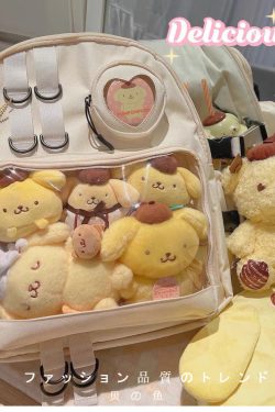 Large Lolita Double Clear Windows Kawaii Anime Backpack