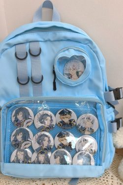 Large Lolita Double Clear Windows Kawaii Anime Backpack