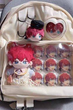Large Lolita Double Clear Windows Kawaii Anime Backpack