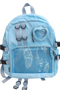 Large Lolita Double Clear Windows Kawaii Anime Backpack