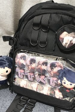 Large Lolita Double Clear Windows Kawaii Anime Backpack
