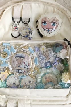 Large Lolita Double Clear Windows Kawaii Anime Backpack