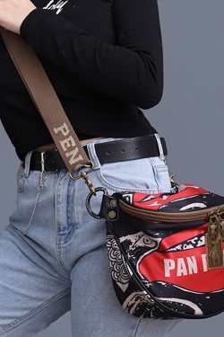 Leisure And Versatile Solid Durable Printed Satchel Bag Handbag