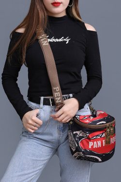 Leisure And Versatile Solid Durable Printed Satchel Bag Handbag