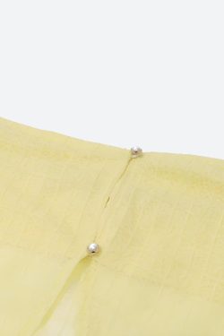 Lemon Strapless Top & Midi Skirt Two Piece Set