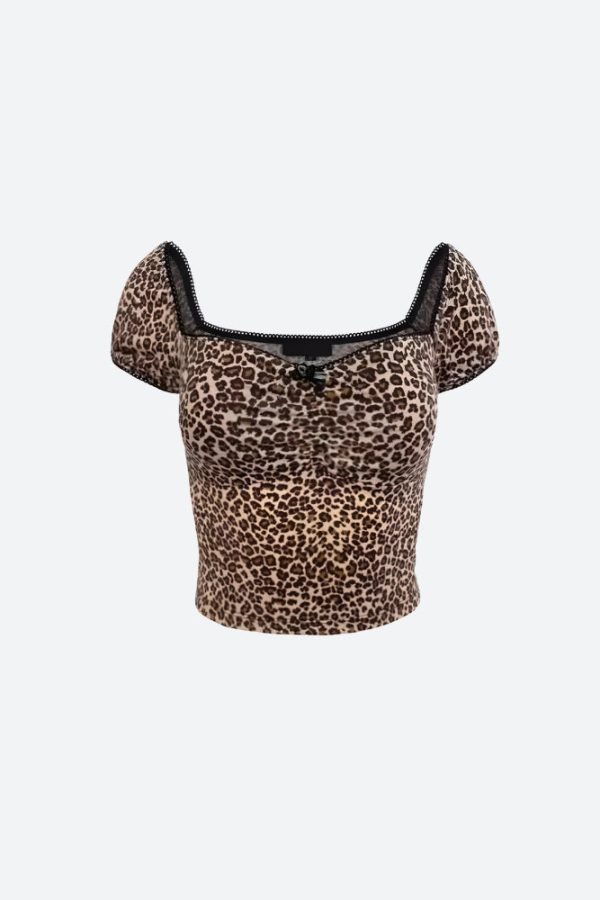Leopard Bodycon Crop Top