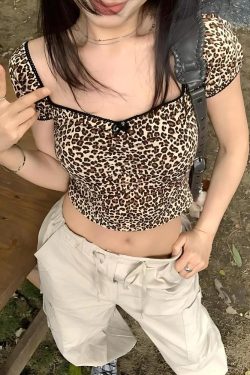 Leopard Bodycon Crop Top