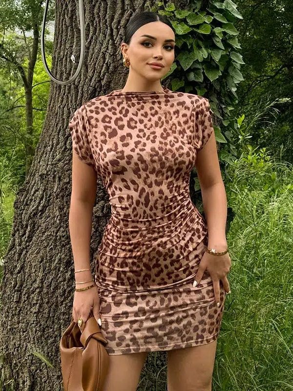 Leopard Bodycon Mini Dress