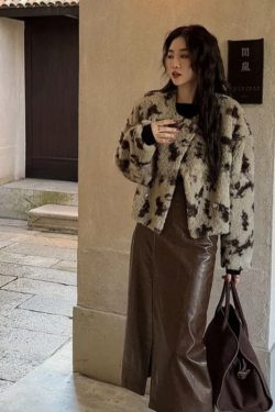 Leopard Faux Fur Jacket