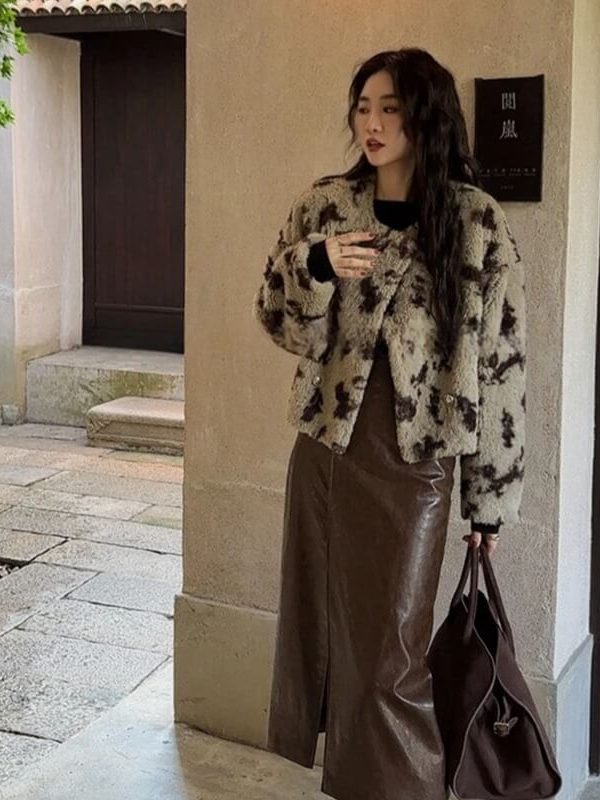 Leopard Faux Fur Jacket