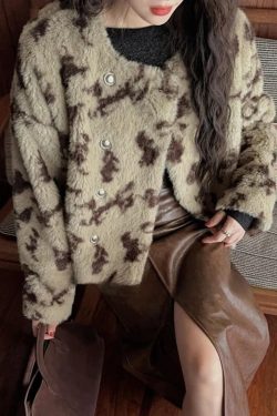 Leopard Faux Fur Jacket