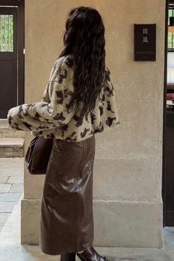 Leopard Faux Fur Jacket