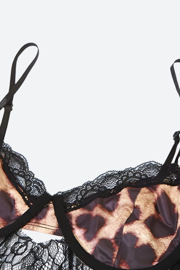 Leopard Lace Bra Top