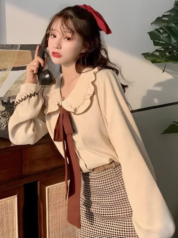 Light Academia Sweater Top