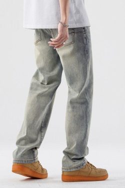 Light Wash Straight Leg Jeans