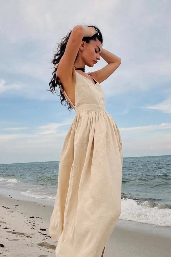 Linen Midi Dress