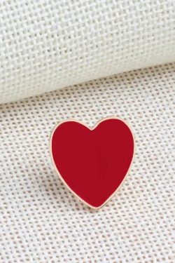 Lipstick Heart Cherry Lip Pins