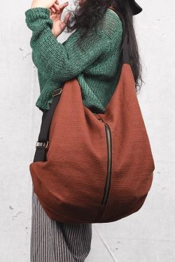 Literary Various Back Style Red Shoulder Bag Simple Backpack