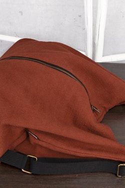 Literary Various Back Style Red Shoulder Bag Simple Backpack