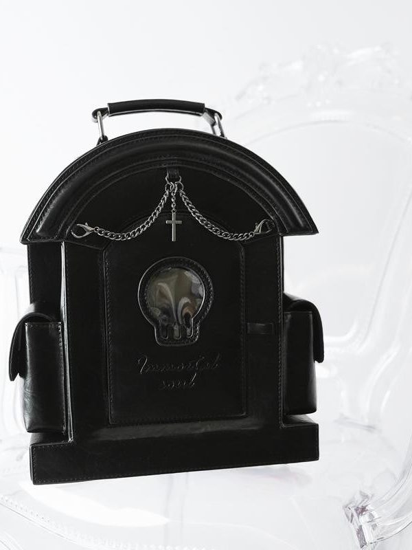 Lolita Gothic Skull Tombstone Ita Bag & Doll Bag