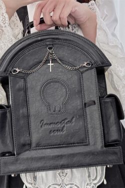 Lolita Gothic Skull Tombstone Ita Bag & Doll Bag