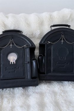 Lolita Gothic Skull Tombstone Ita Bag & Doll Bag