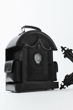 Lolita Gothic Skull Tombstone Ita Bag & Doll Bag