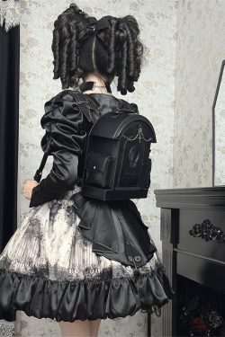 Lolita Gothic Skull Tombstone Ita Bag & Doll Bag