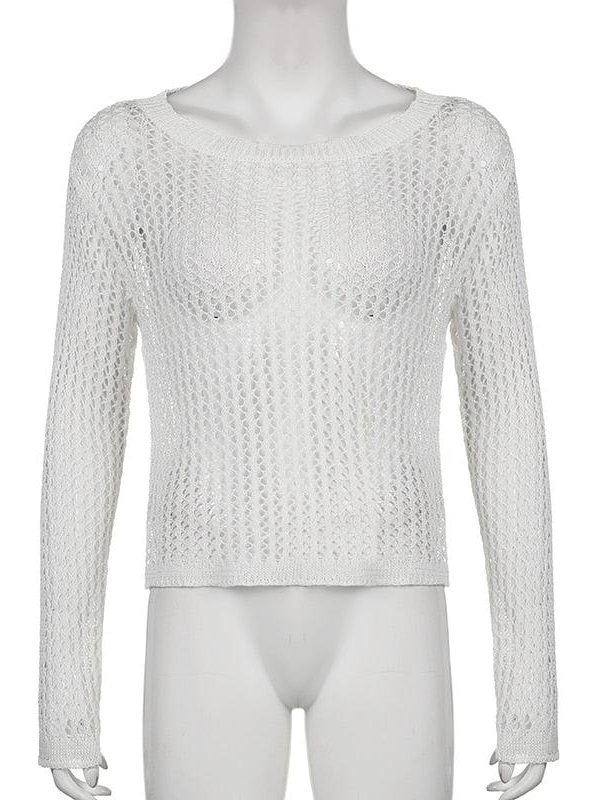 Long Sleeve Fishnet Top