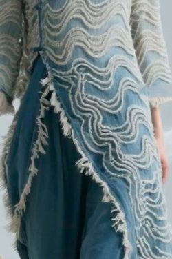 Loose Blue Striped Button Denim Shirts Bracelet Sleeve