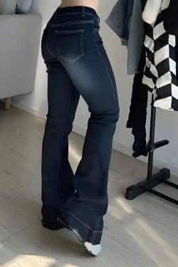 Low Rise Flare Denim Jeans